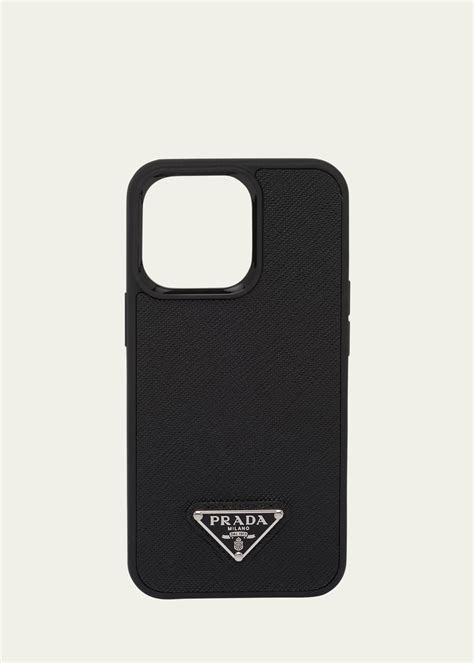 Prada saffiano leather iphone case